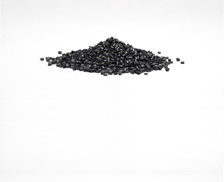 Medical Carbon Fibre granules heap
